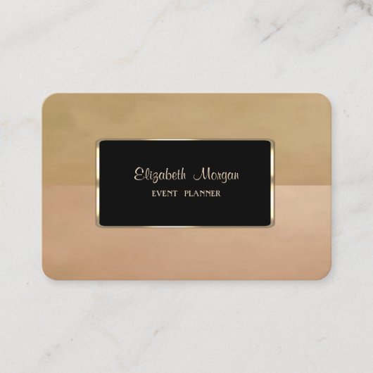 Carte De Visite Elégant Luxe Design, Cadre (Devant)