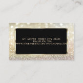 Carte De Visite Elégant Luxe Design, Moderne Bokeh (Dos)