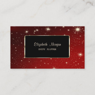 Carte De Visite Elégant Luxe Design, Moderne, Cadre Noir