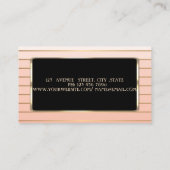 Carte De Visite Elégant Luxe Design, Moderne, Gratuit (Dos)