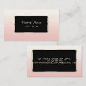Carte De Visite Élégant Luxe Design Professionnel (Devant / Derrière)