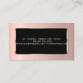 Carte De Visite Élégant Luxe Design Professionnel (Dos)