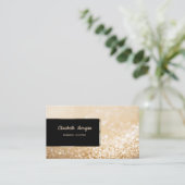 Carte De Visite Elégant Luxe élégant Red Parties scintillant Bokeh (Debout devant)