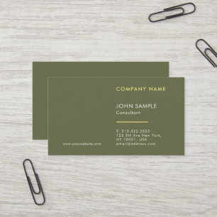 Carte De Visite Élégant Luxe Épais Moderne Professionnel de Haute