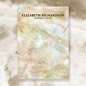 Carte De Visite Élégant Luxe Glam Élégant Joaillerie Iridescente