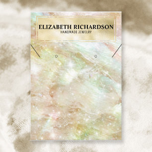 Carte De Visite Élégant Luxe Glam Élégant Joaillerie Iridescente