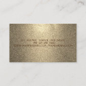 Carte De Visite Elégant Luxe Moderne, Cadre Or, Marbre (Dos)