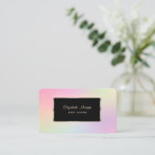 Carte De Visite Elégant luxe moderne Cool Holographique (Debout devant)