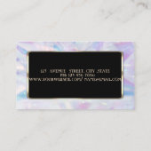 Carte De Visite Elégant luxe moderne holographique (Dos)