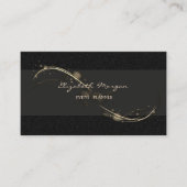 Carte De Visite Elégant luxe moderne, Noir (Devant)