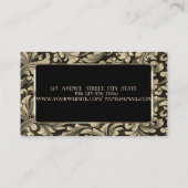 Carte De Visite Elégant Luxe Professionnel Flèches Or, Cadre (Dos)
