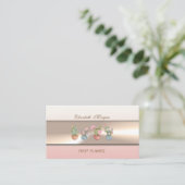 Carte De Visite Elégant Luxe Professionnel Succulents (Debout devant)