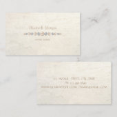 Carte De Visite Elégant Luxe Simple, Diamants, Perles (Devant / Derrière)