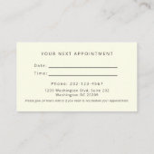 Carte De Visite Elégant Magnolia Botanical Next Nomination (Dos)