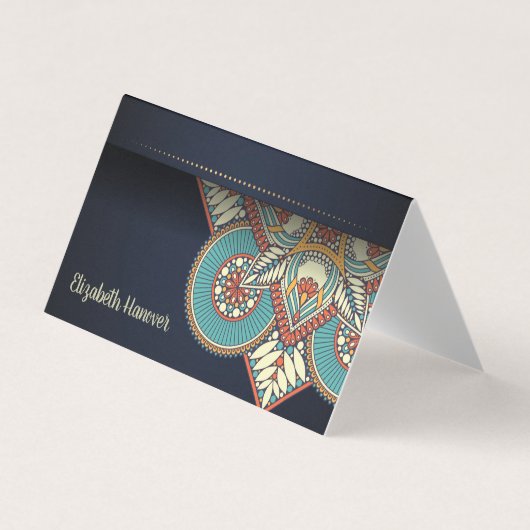 Carte De Visite Elégant Mandala (Devant)