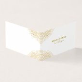 Carte De Visite Elégant Mandala Gold (Extérieur)