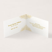 Carte De Visite Elégant Mandala Gold (Intérieur)