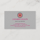 Carte De Visite Élégant Mandala Lotus Logo Yoga Instructeur (Dos)