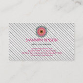 Carte De Visite Élégant Mandala Lotus Logo Yoga Instructeur (Dos)