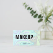 Carte De Visite Élégant maquillage holographique élégant et modern (Debout devant)