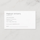 Carte De Visite Élégant maquillage Parties scintillant noir et or (Dos)