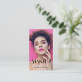 Carte De Visite Élégant maquillage photo intégrale Artiste (Debout devant)