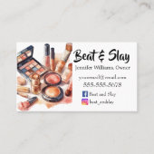 Carte De Visite Élégant maquilleur (Devant)