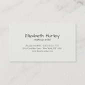 Carte De Visite Elégant maquilleur Hot Rose Lips Salon de beauté (Dos)