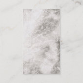 Carte De Visite Élégant marbre à disposition de fleurs (Dos)