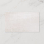 Carte De Visite Elégant Marbre blanc Esthétique Bande Argent (Dos)