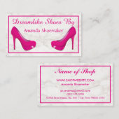 Carte De Visite Élégant Marbre blanc moderne (Devant / Derrière)