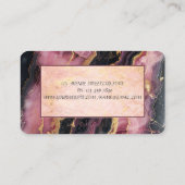 Carte De Visite Elégant marbre bourguignon Lotus (Dos)