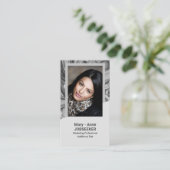 Carte De Visite Elégant Marbre Chercheur d'emploi Classy Creative (Debout devant)