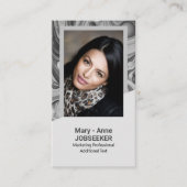 Carte De Visite Elégant Marbre Chercheur d'emploi Classy Creative (Devant)