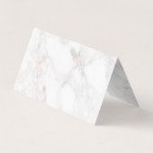 Carte De Visite Elégant marbre de Faux or Rose (Dos)