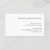 Carte De Visite Élégant marbre d'or de Bourgogne Agate Abstrait (Dos)