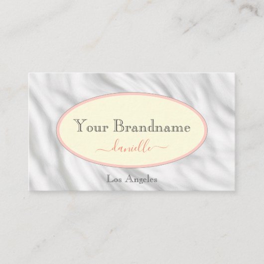 Carte De Visite Élégant Marbre gris-jaune clair Texture Imprimer (Devant)