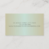 Carte De Visite Élégant Marbre Lotus Professionnel Moderne (Dos)