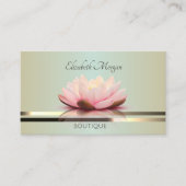 Carte De Visite Élégant Marbre Lotus Professionnel Moderne (Devant)