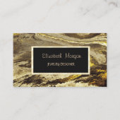 Carte De Visite Elégant marbre Pierre Or Cadre Design bijouterie (Devant)