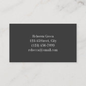 Carte De Visite Élégant mariage campagnard en bois de grange en de (Dos)