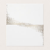 Carte De Visite Elégant Mariage Gold Foil (Extérieur déplié)