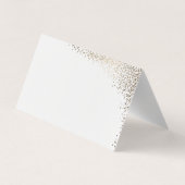 Carte De Visite Elégant Mariage Gold Foil (Dos)