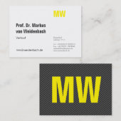 Carte De Visite Élégant maximal (Devant / Derrière)