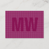 Carte De Visite Élégant maximal (Dos)