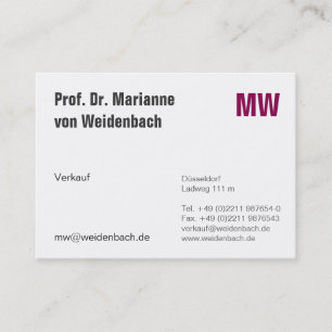 Carte De Visite Élégant maximal