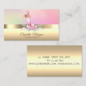 Carte De Visite Élégant mélange de gâteau professionnel Flower bou (Devant / Derrière)