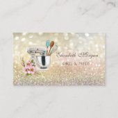 Carte De Visite Élégant mélange floral Bokeh (Devant)