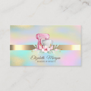 Carte De Visite Élégant mélange professionnel de gâteaux boulanger