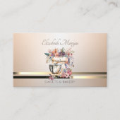 Carte De Visite Élégant Mélangeur Floral Luminouse Professionnel (Devant)